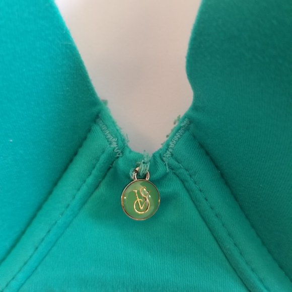 NEW Victoria Secret 38B Lined Shaping Demi Bra in Turquoise - Picture 3 of 4